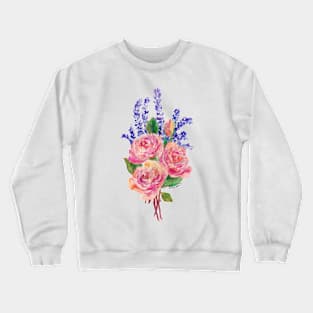 Roses and lavender Crewneck Sweatshirt